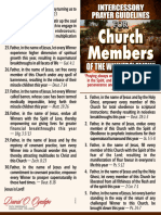 Intercessory Prayer Guidelines For Church Members