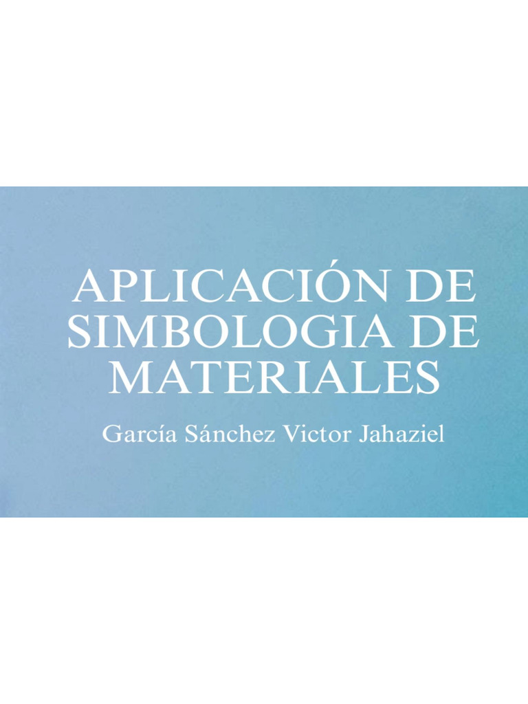 Aplicación de Simbologia de Materiales | PDF