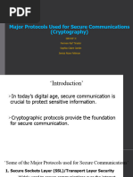 Major Protocols Used For Secure Communications (Cryptography (Autosaved)