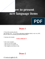 Present New Language