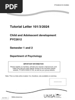 Tutorial Letter 101/3/2024: Child and Adolescent Development PYC2612