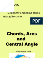 Chords Arcsnd Central Angle