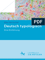 Typologisch Deutsch Eine Einführung