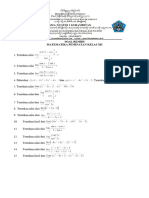 Soal Remidi Matematika Peminatan Kelas XII SMT 1 TP 2023-2024