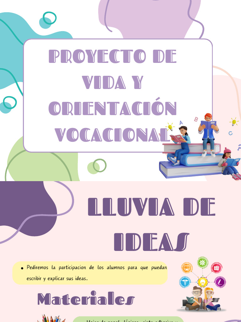 Proyecto de Vida y Orientación Vocacional | PDF | Toma de decisiones ...
