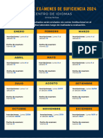 Calendario Anual de Exámenes de Suficiencia 2024