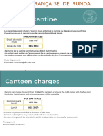 Canteen Charges