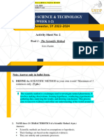 Week 1 2 Activity 2 The Scientific Method 1 Group 9