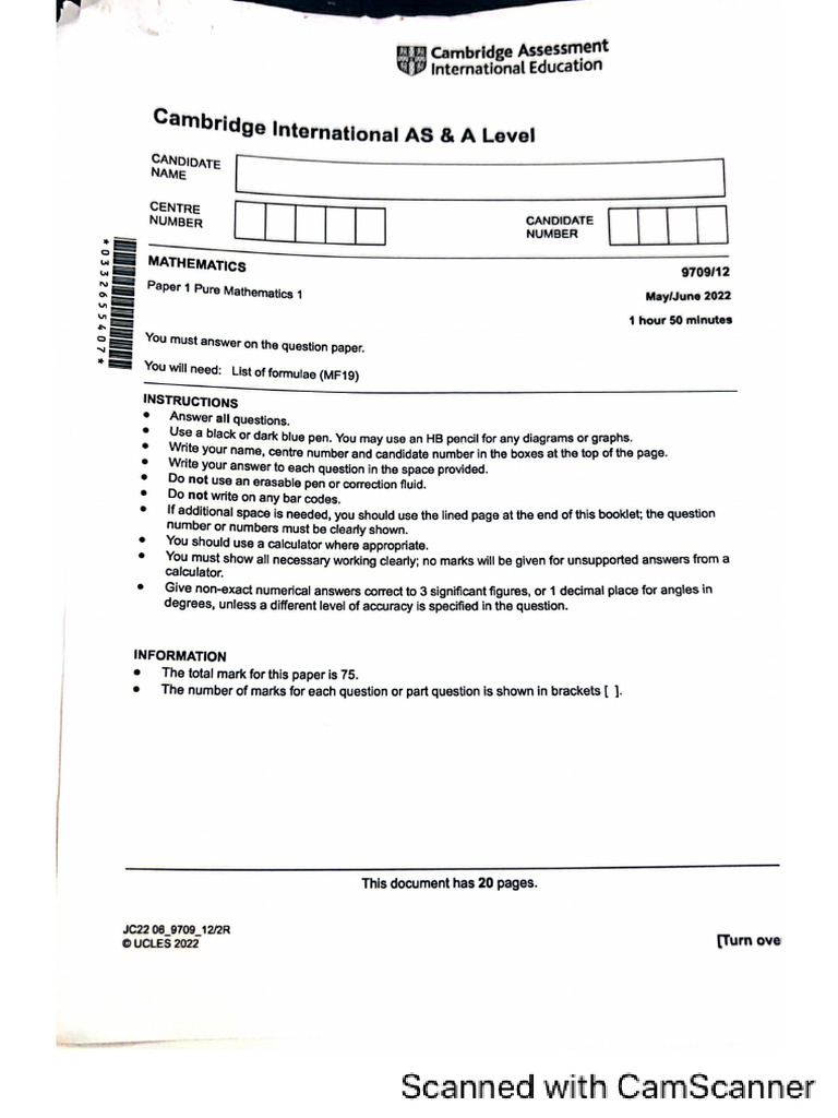May June 22 v12 (Math) | PDF