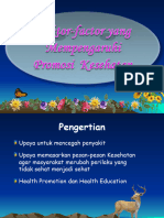 Faktor-Faktor Yang Mempengaruhi Promosi Kesehatan