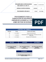 3.01 MEGSA PRO-PCM-010 Procedimiento de Fabricacion de Un PV ASME