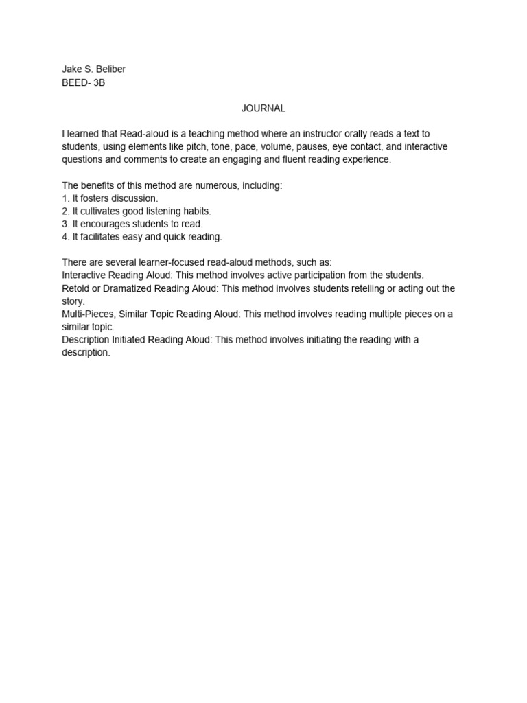 Read aloud pdf