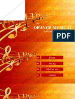 Orange Musical PPT Template