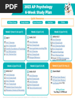 2023 AP Psychology 6 Week Study Plan