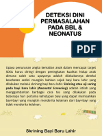 Deteksi Dini Permasalahan BBL & Neonatus