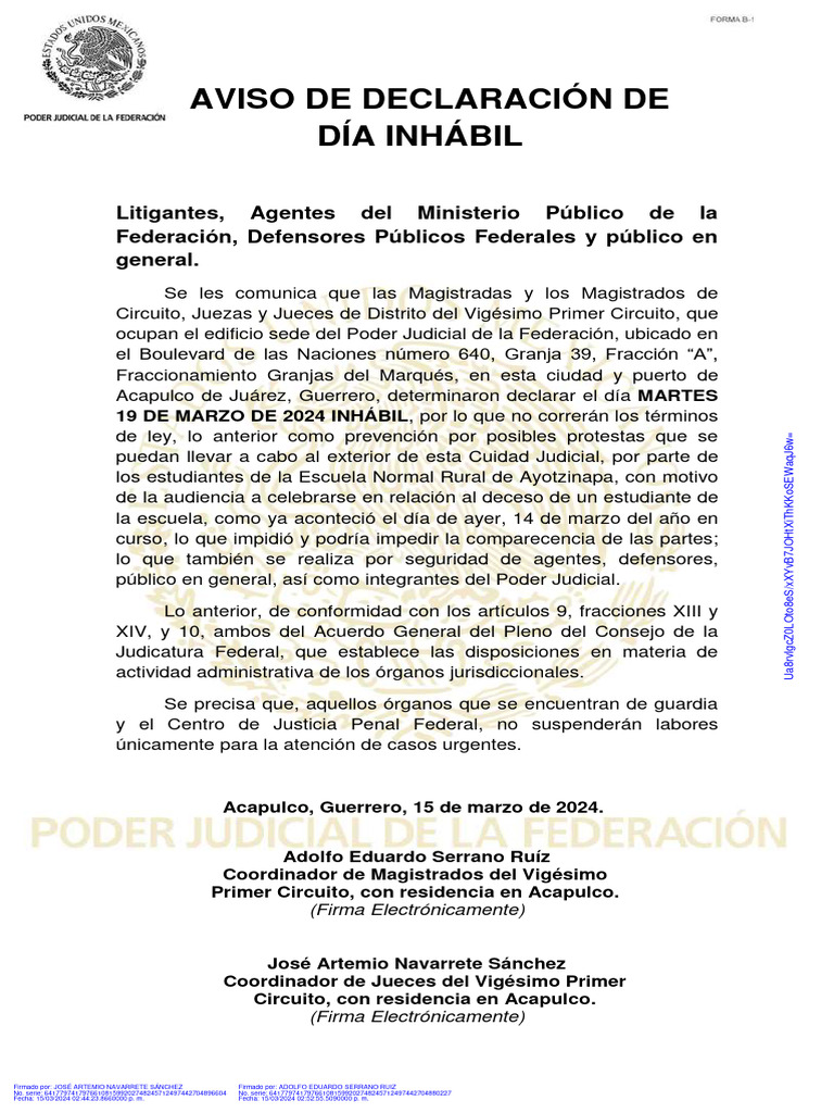 Aviso de Día Inhábil 19 de Marzo de 2024 1 PDF