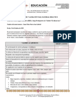 Formatos de Valoración - Material Didáctico