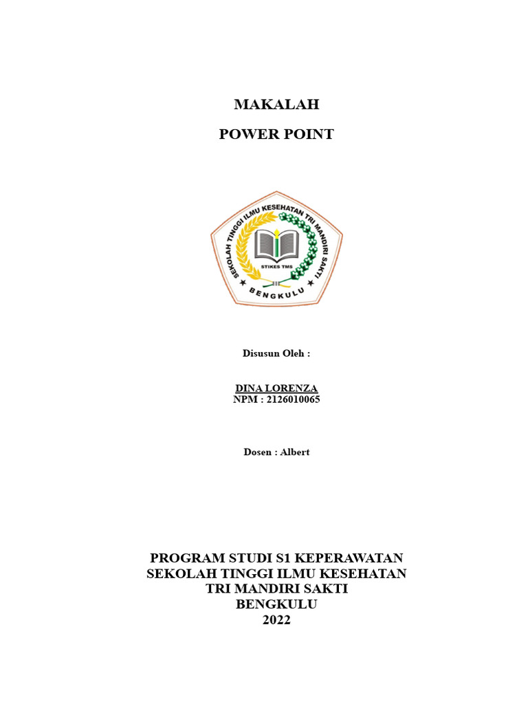 MAKALAH - POWER POINT DINA | PDF