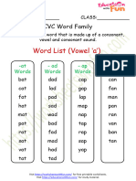 CVC Word List 1