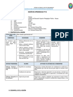 Sesión de Aprendizaje - Ingles