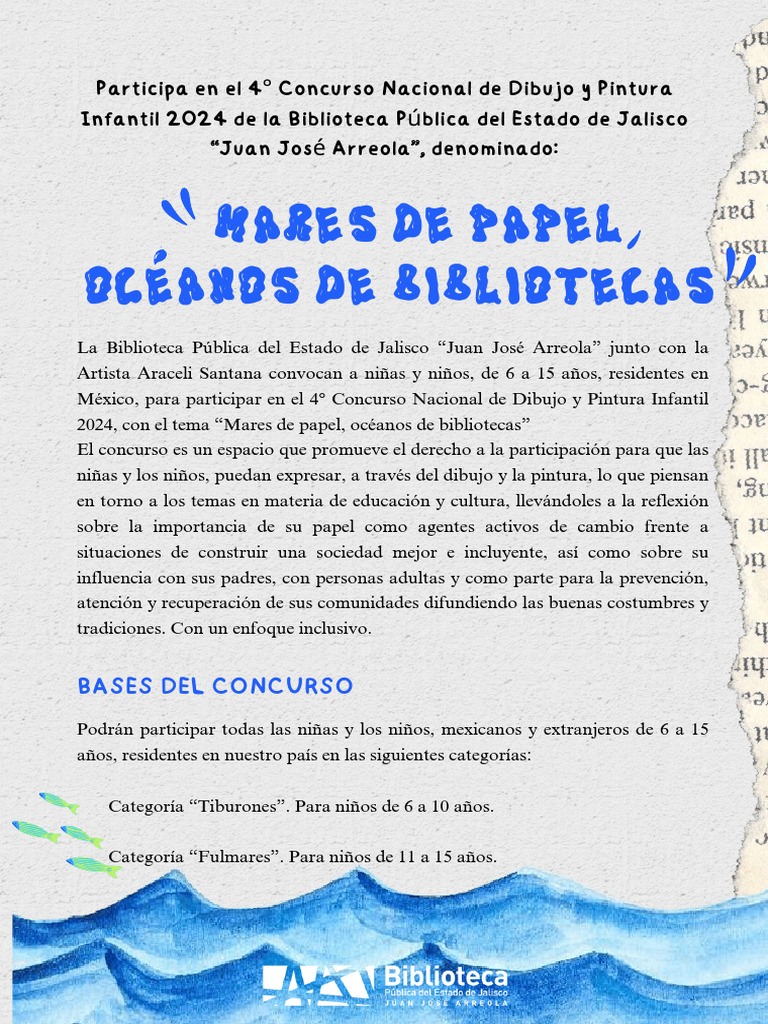 Bases Para Concurso De Dibujo Y Pintura Infantil 2024 Pdf Residuos