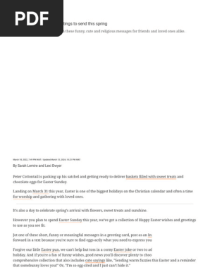 105 Easter Wishes and Messages For Friends And Family