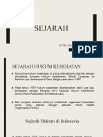 Sejarah, Fungsi Hukum Kesehatan