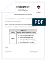 Class 4 - S Timetable