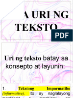 Lesson 2 Uri NG Teksto