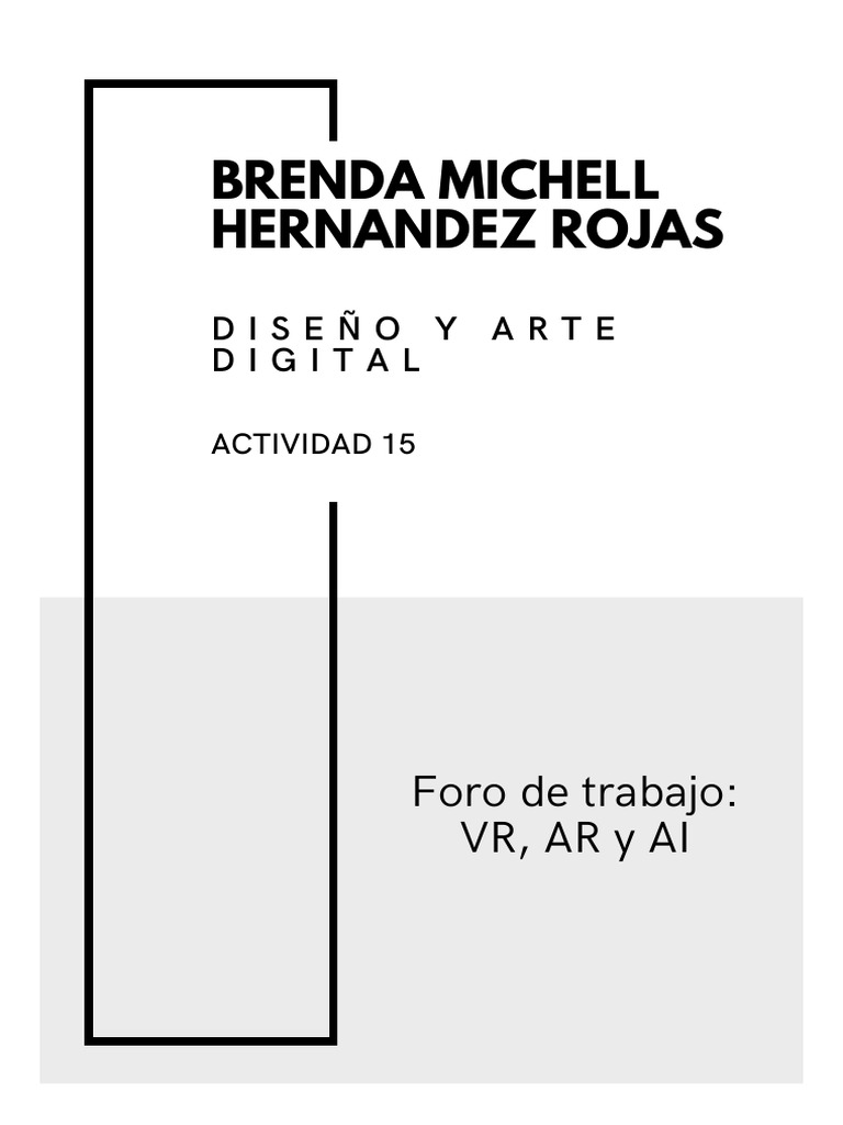 A15 - BMHR - VR Ar y Ai | PDF | Inteligencia artificial | Inteligencia ...