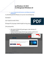 Cara Instal Ulang Windows 10 2023