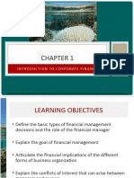 Ross Fundamentals of Corporate Finance 13e CH01