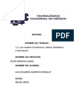 Materia: Nombre Del Trabajo:: 1.3. Los Modelos Económicos: Clásico, Neoliberal y Keynesiano