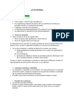 Apuntes de Autonomia Del Libro Principios de Etica Biomedica