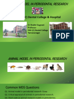 Animal Model in Periodontal Research - Dr. Shalini Gugnani