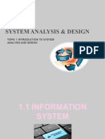 Chapter 1 Introduction To System Analysis and Design