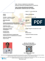 The Indonesian Health Workforce Council: Registration Certificate of Nurse