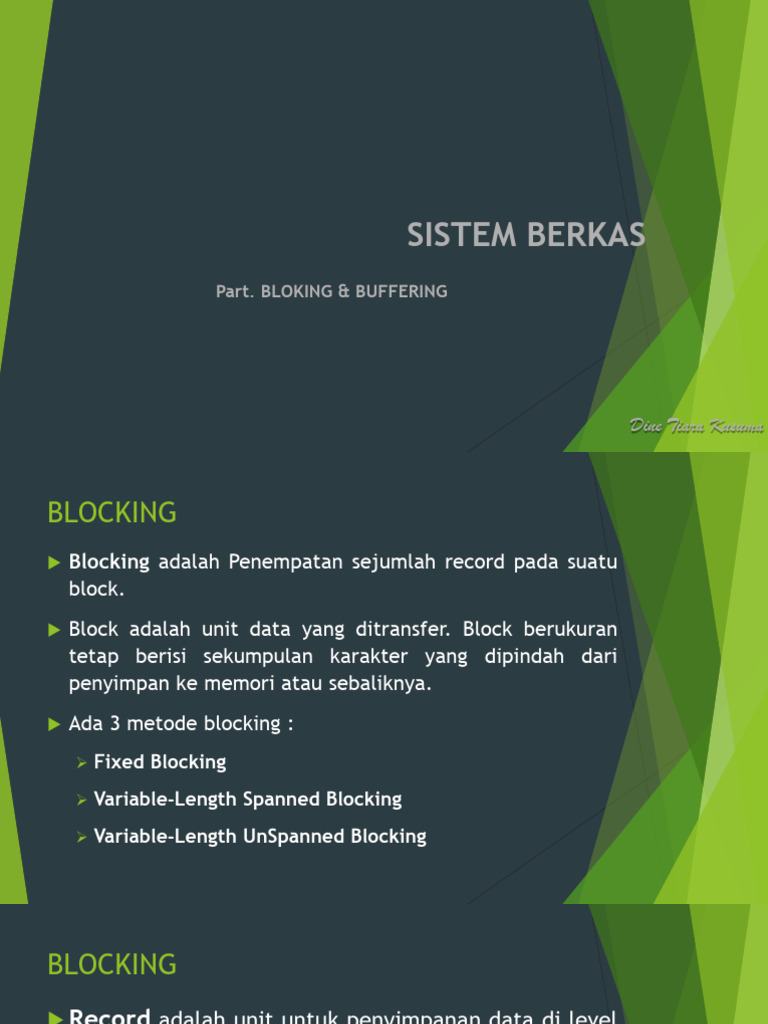 Metode Blocking dan Buffering Data | PDF