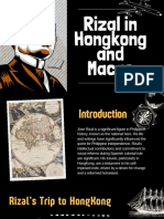 Travel of Rizal in Hongkong and Macau