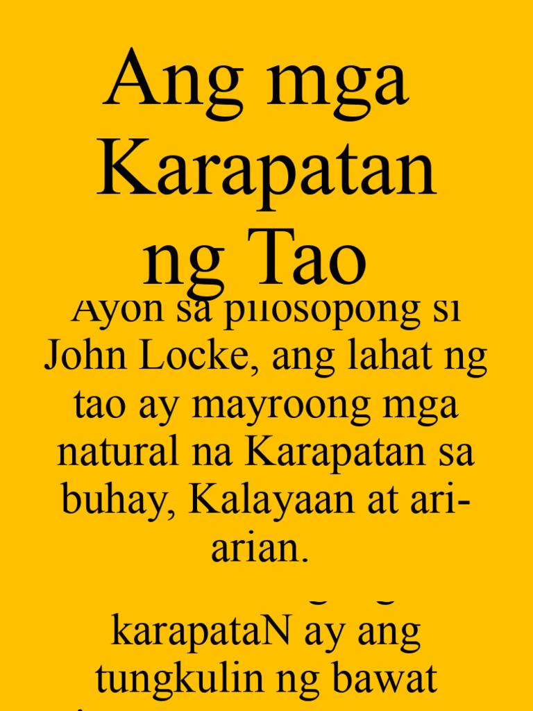 Karapatan | PDF