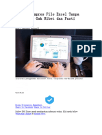 6 Cara Kompres File Excel Tanpa Aplikasi