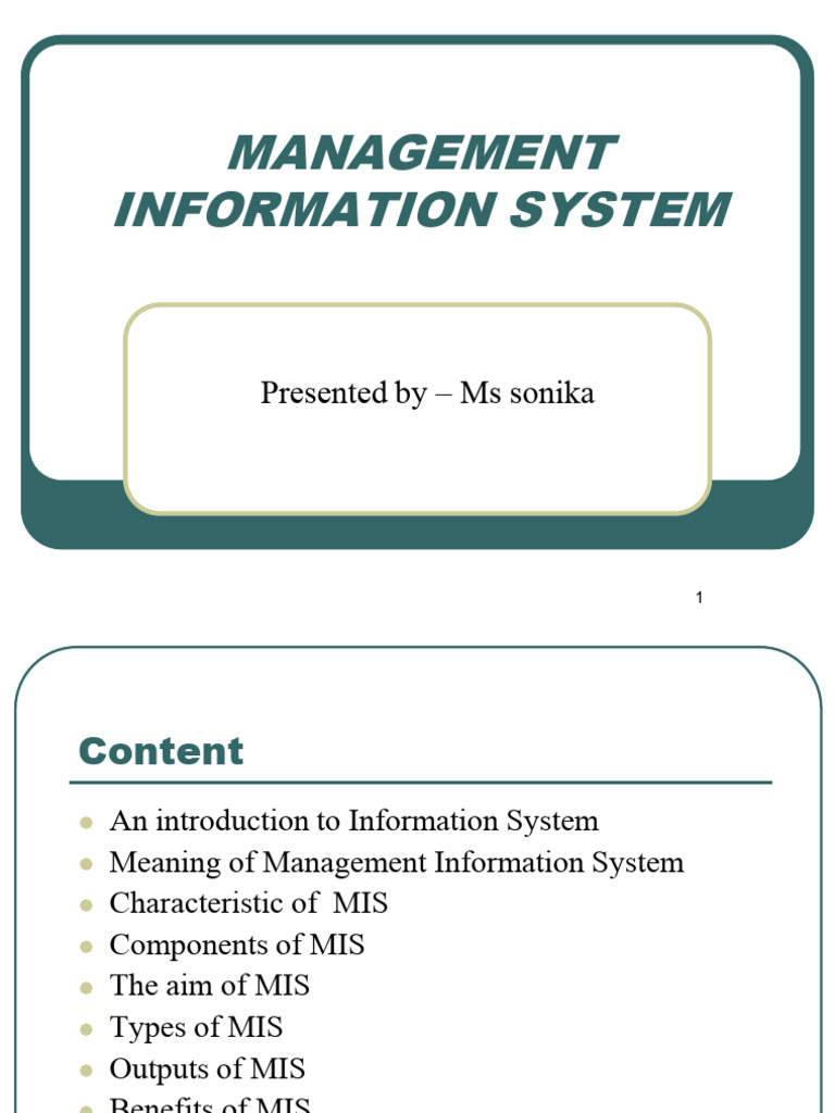 Management Information System 061119 | PDF | Information System ...