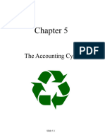 The Accounting Cycle: Slide 5.1