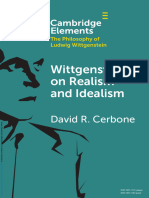 (Elements in The Philosophy of Ludwig Wittgenstein) David R. Cerbone - Wittgenstein On Realism and Idealism-Cambridge University Press (2023)