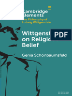 [Elements in the Philosophy of Ludwig Wittgenstein] Genia Schönbaumsfeld - Wittgenstein on Religious Belief (2023, Cambridge University Press) [10.1017_9781009276061] - Libgen.li