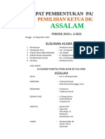 Pembentukan Panitia Pemilihan DKM Assalam 2019