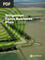 Irrigation Farm Business Plan Plan2farm Workbook