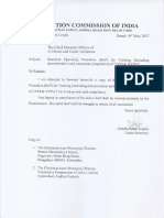 Standard Operating Procedure (SoP) For Training of EVM & VVPAT - ECI ImpIns18-005-2017