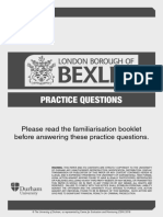 Bexley Selection Test Practice Paper 2018
