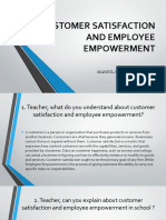 Customer Satisfaction and Employee Empowerment Slide